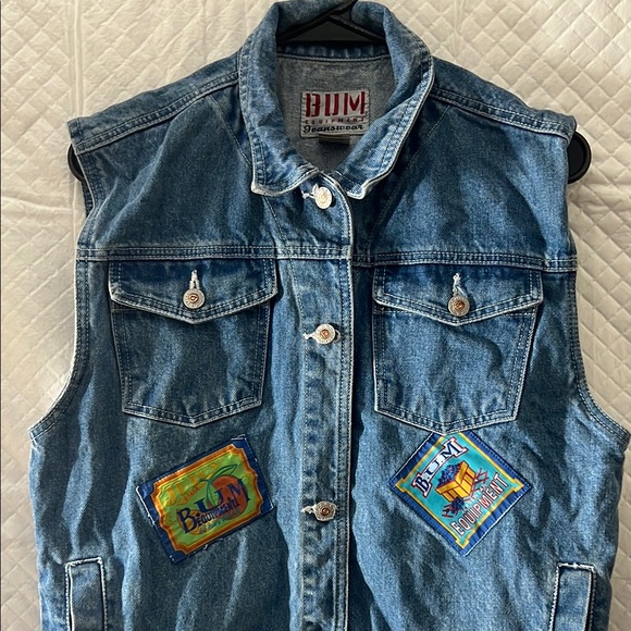 Vintage Bum Equipment denim vest - Picture 1 of 5